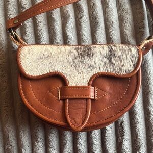Mini Colombian Carriel Cowhide and Leather Crossbody Bag